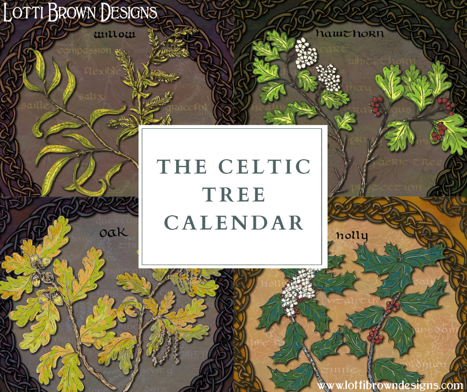 celtic tree calendar art