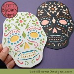 sugar skull svg 10