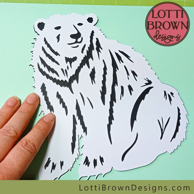Polar bear, grizzly bear, brown or black bear SVG file