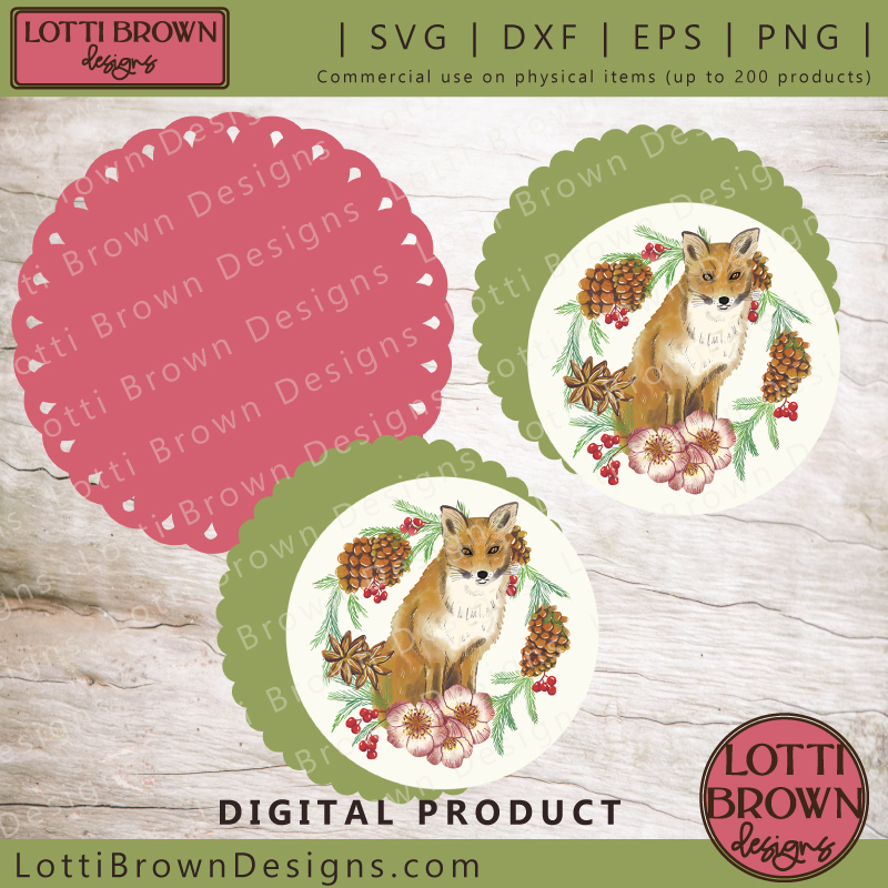 Cricut Christmas decoration idea - SVG, DXF, EPS, PNG - print and cut