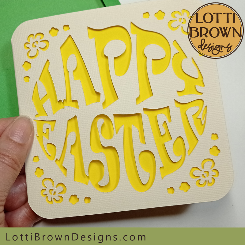 Trendy Easter card template