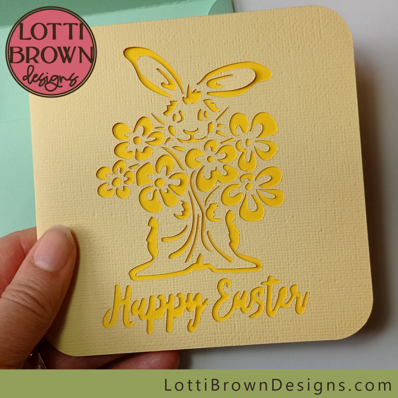 Easter Card SVG Template for Cricut