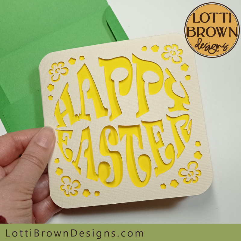 Happy Easter card template