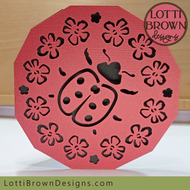 Ladybird card template