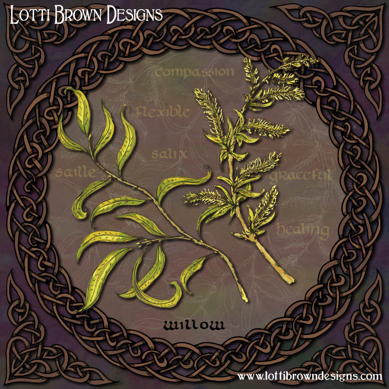 Celtic Willow art by Lotti Brown