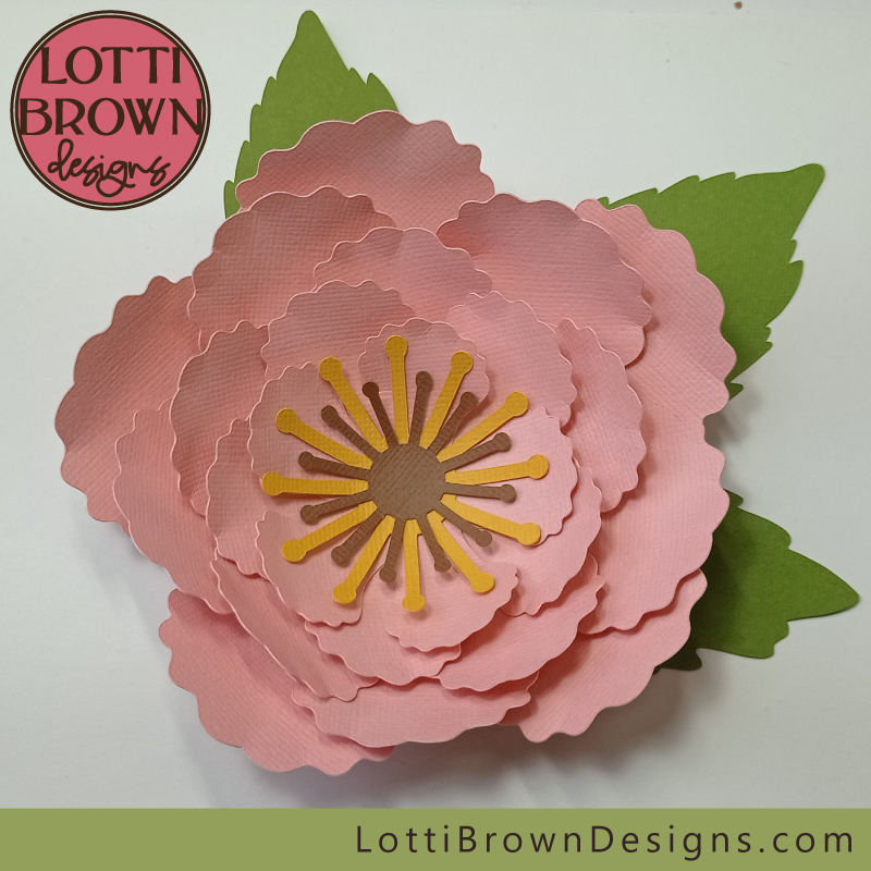 Easy cardstock flower for Cricut