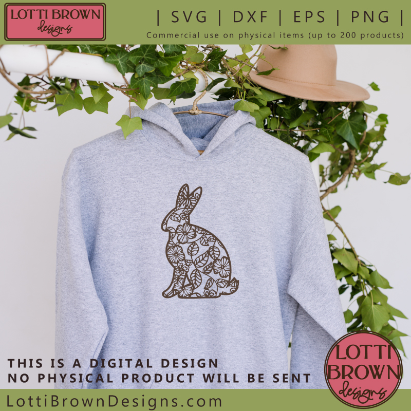 bunny sweatshirt craft idea