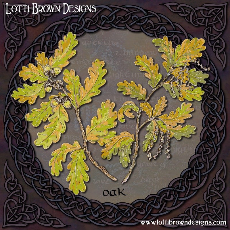 Celtic Oak art by Lotti Brown