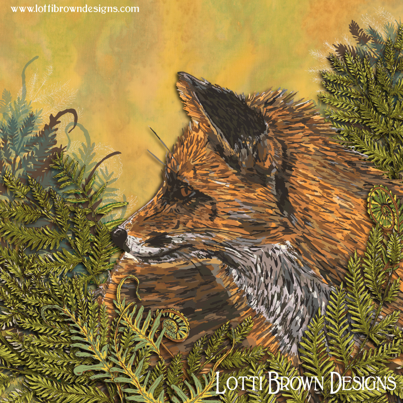 Ferny Fox art by Lotti Brown