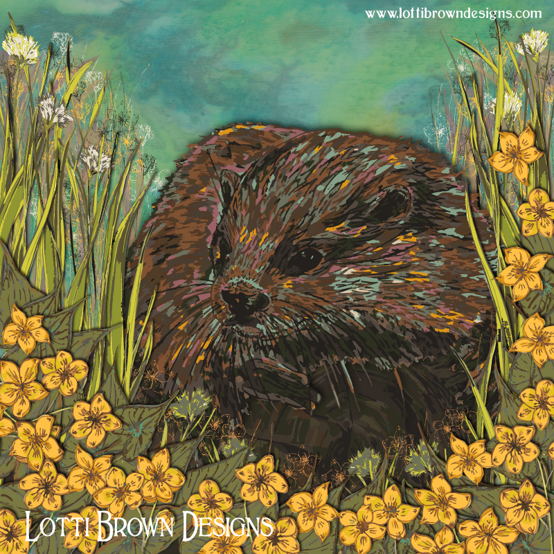 Otter art by Lotti Brown