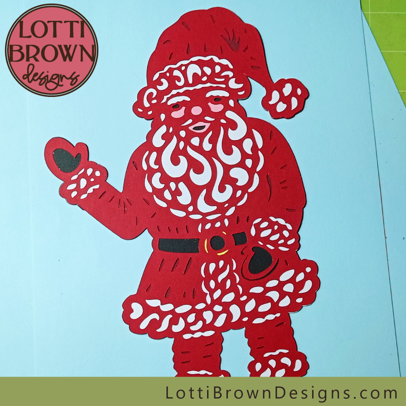 Santa SVG craft project