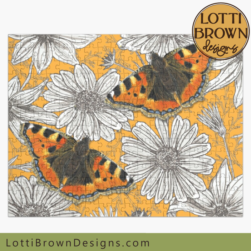 Tortoiseshell butterfly jigsaw